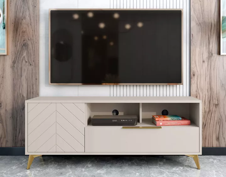 Meuble tv beige 150 cm Boccioni