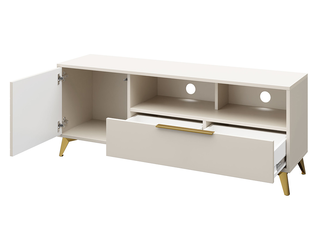 Meuble tv beige 150 cm Boccioni