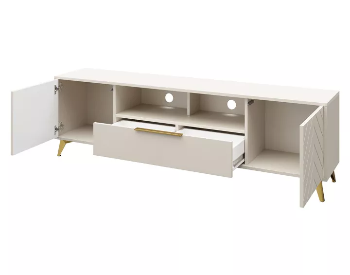 Meuble tv beige 200 cm Boccioni