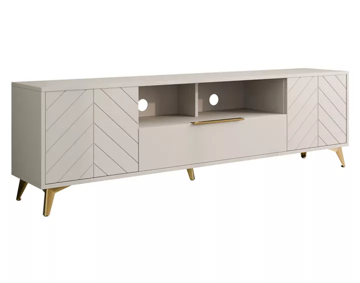 Meuble tv beige 200 cm Boccioni