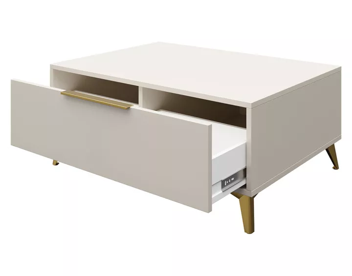 Table basse beige 104 cm Boccioni