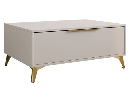 Table basse beige 1 tiroir 104 cm Boccioni