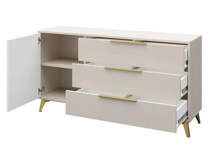 Buffet bas beige 154 cm Boccioni