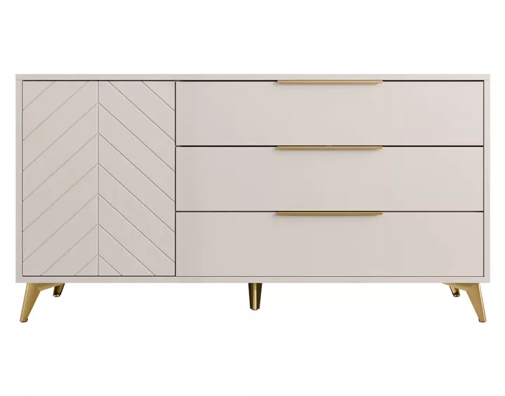 Buffet bas beige 154 cm Boccioni