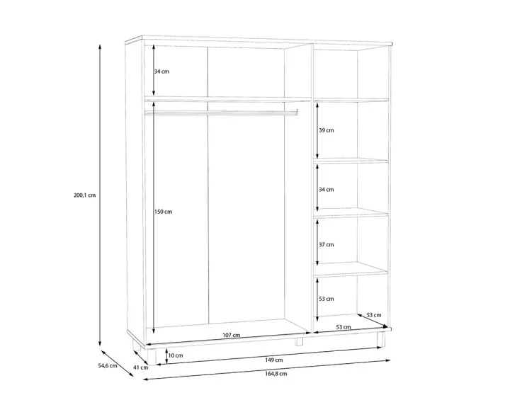 Armoire bois et cannage Sliven