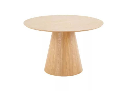 Table à manger ronde bois 120 cm 4 à 6 personnes Toledo