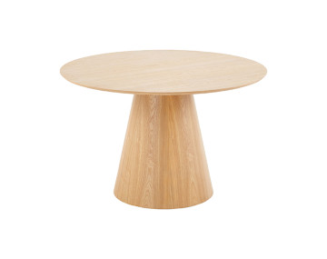 Table à manger ronde bois 120 cm 4 à 6 personnes Toledo