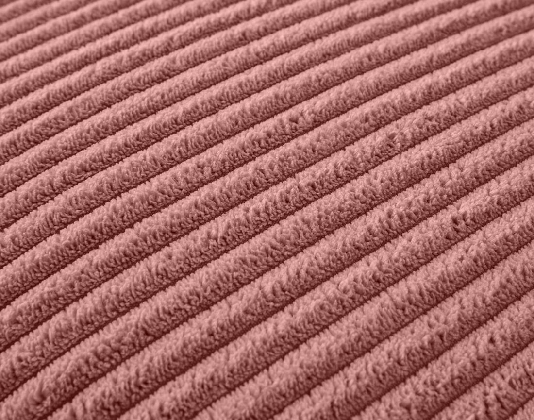 Coussin en velours côtelé 50x50 cm Selma