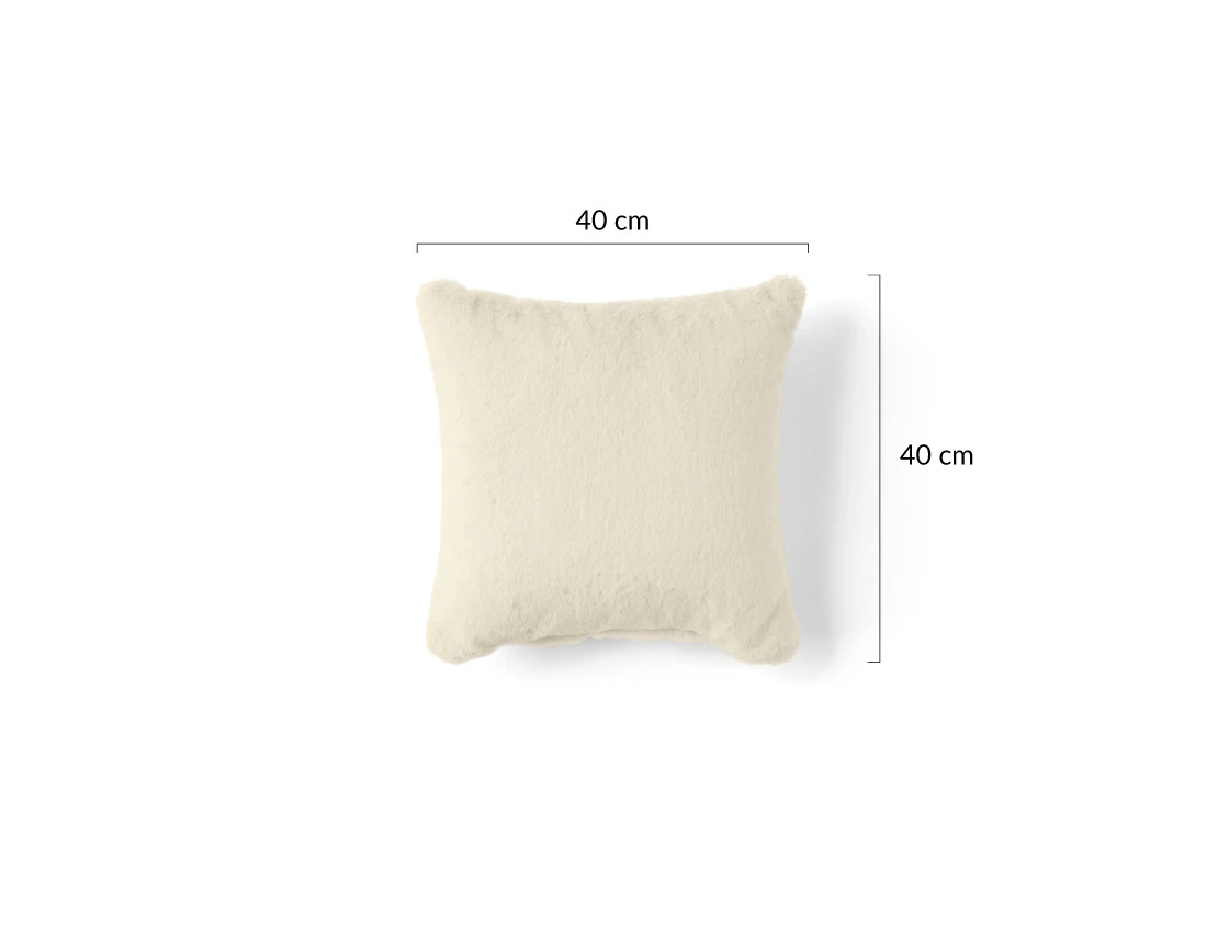 Coussin en fausse fourrure 40x40 cm Oscar