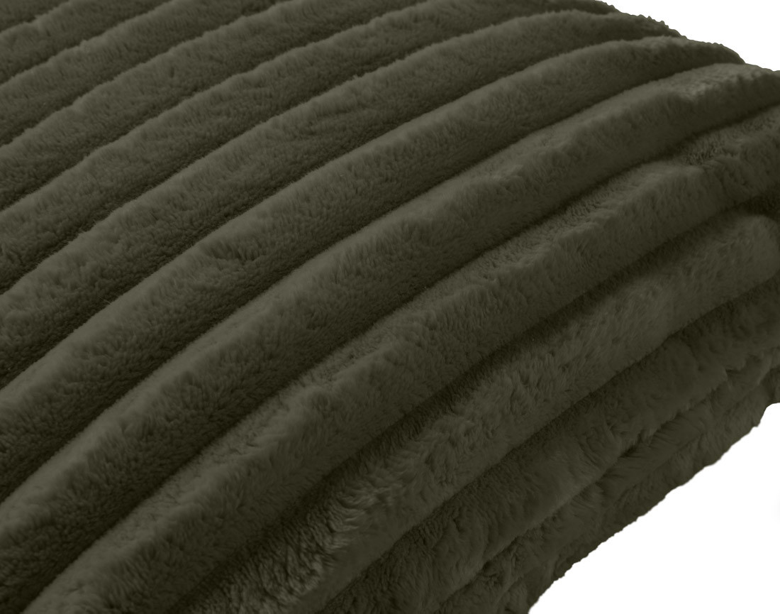 Coussin en velours côtelé grosses côtes 40x40 cm Garance