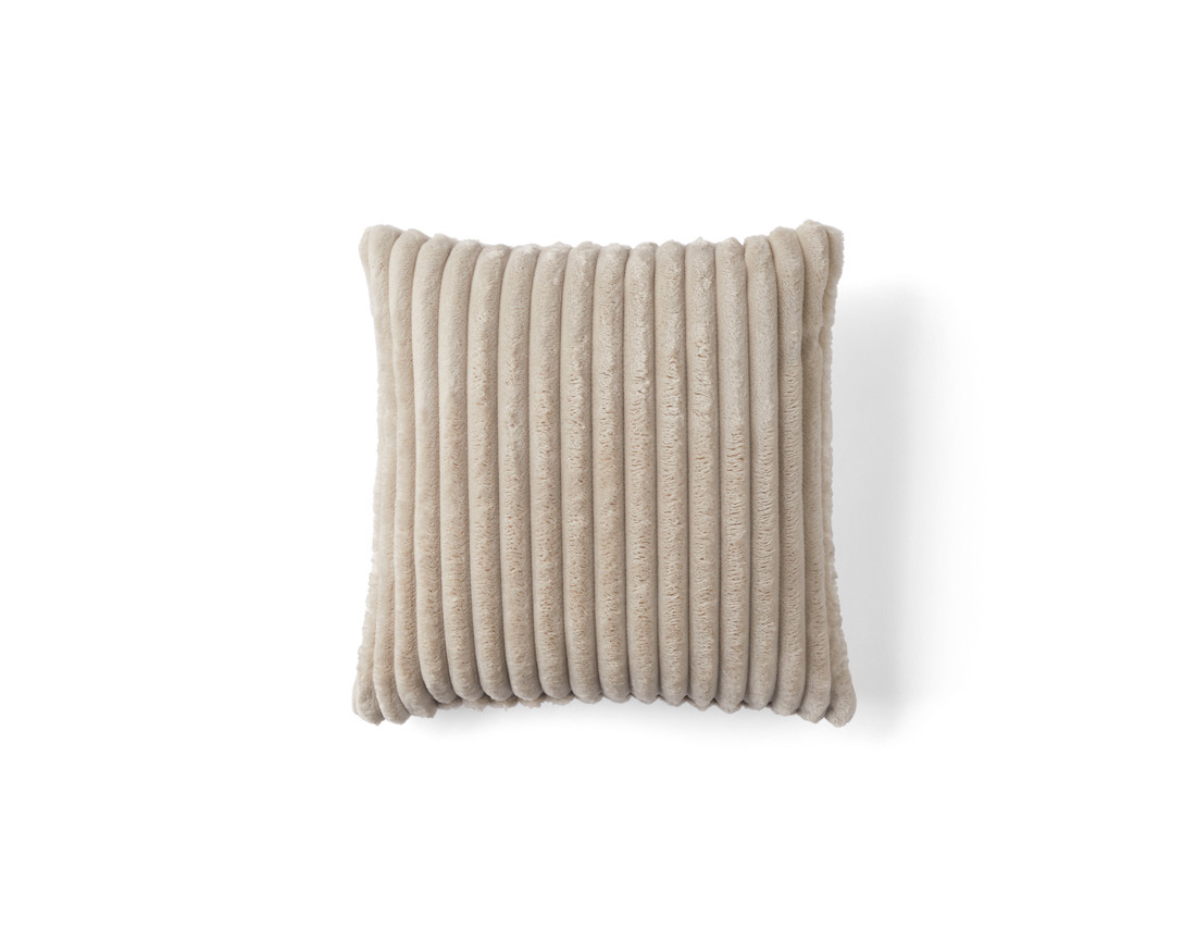 Coussin en velours côtelé grosses côtes 40x40 cm Garance