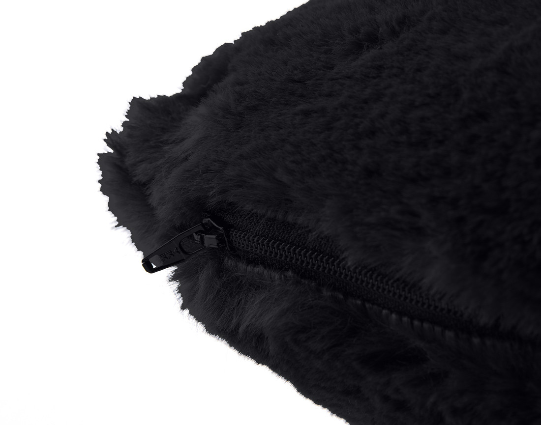 Coussin en fausse fourrure 35x35 cm Crocus