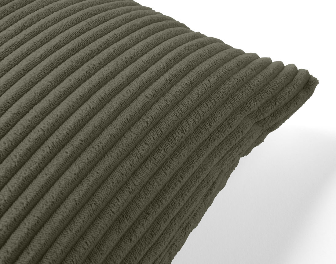 Coussin en velours côtelé 37x37 cm Rune