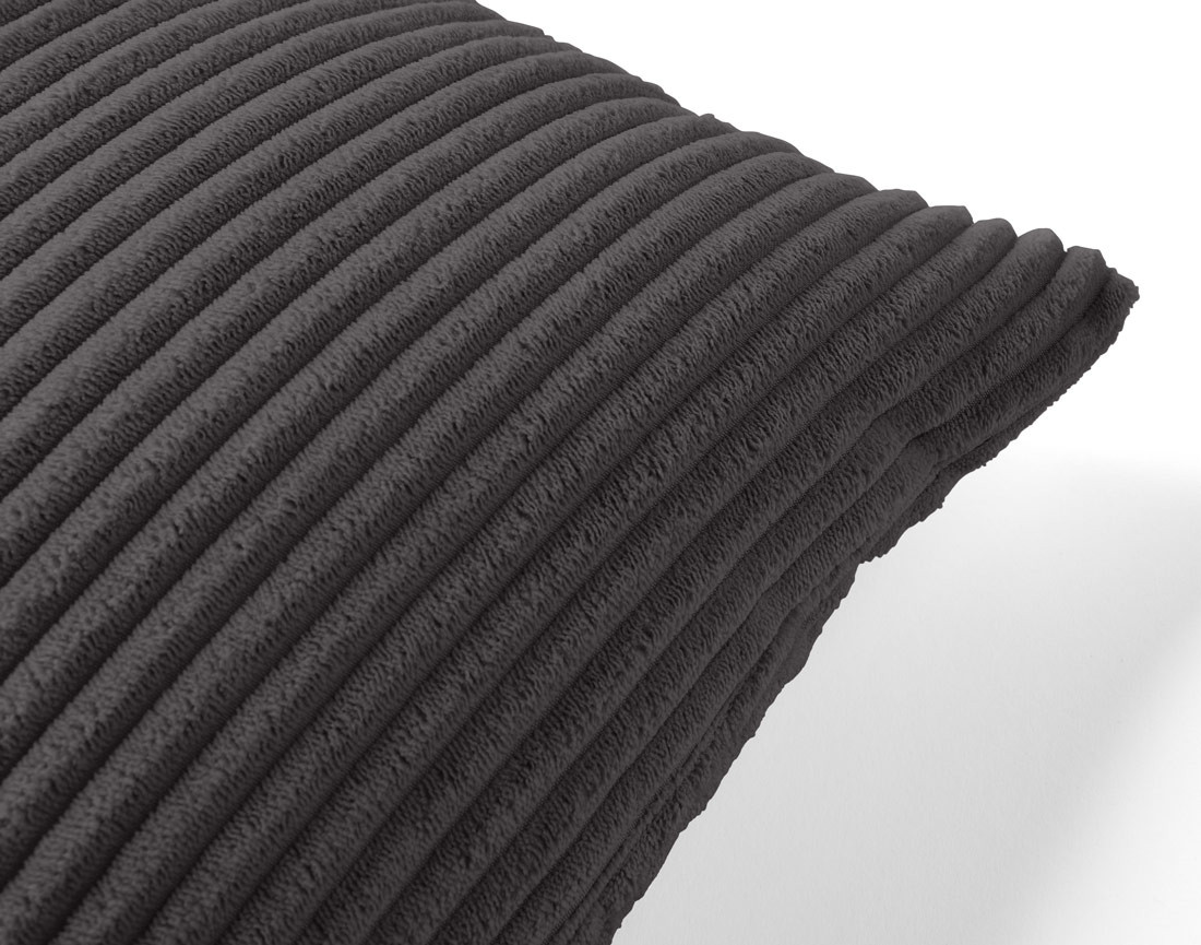 Coussin en velours côtelé 37x37 cm Rune