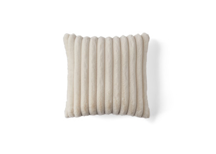 Coussin en fausse fourrure côtelé 40x40 cm Laponie