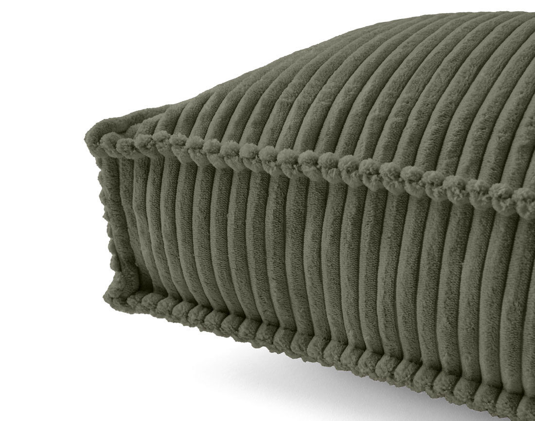 Coussin en velours côtelé 32x57 cm Stella