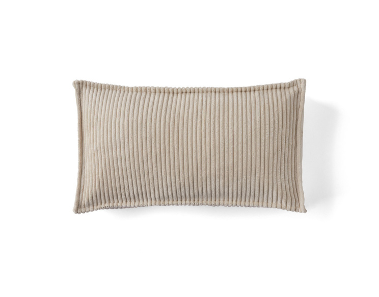 Coussin en velours côtelé...