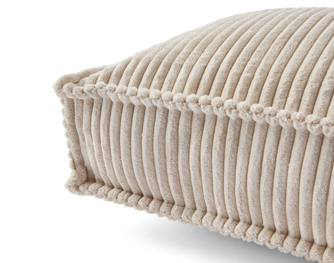 Coussin en velours côtelé 32x57 cm Stella