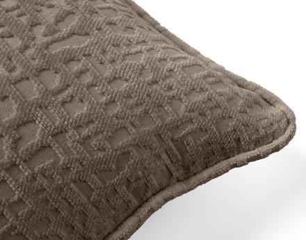 Coussin en tissu velours relief 40x40 cm Topaze