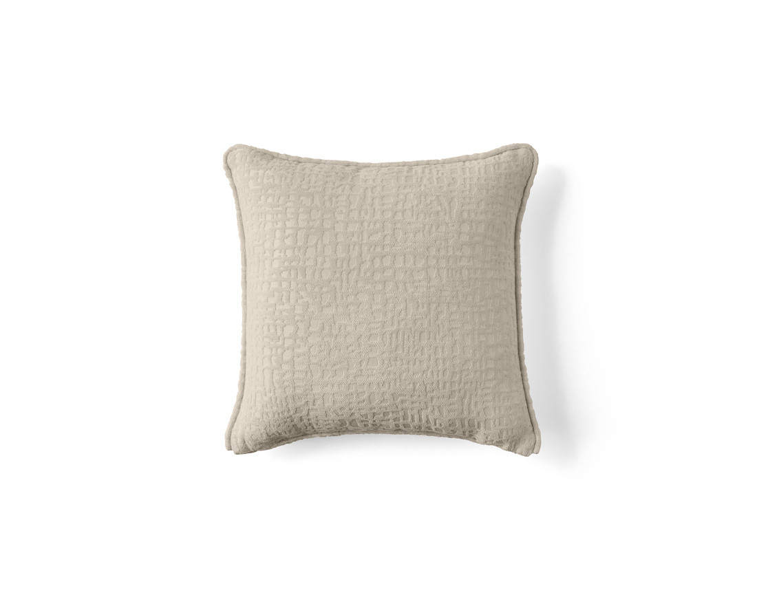 Coussin en tissu velours relief 40x40 cm Topaze