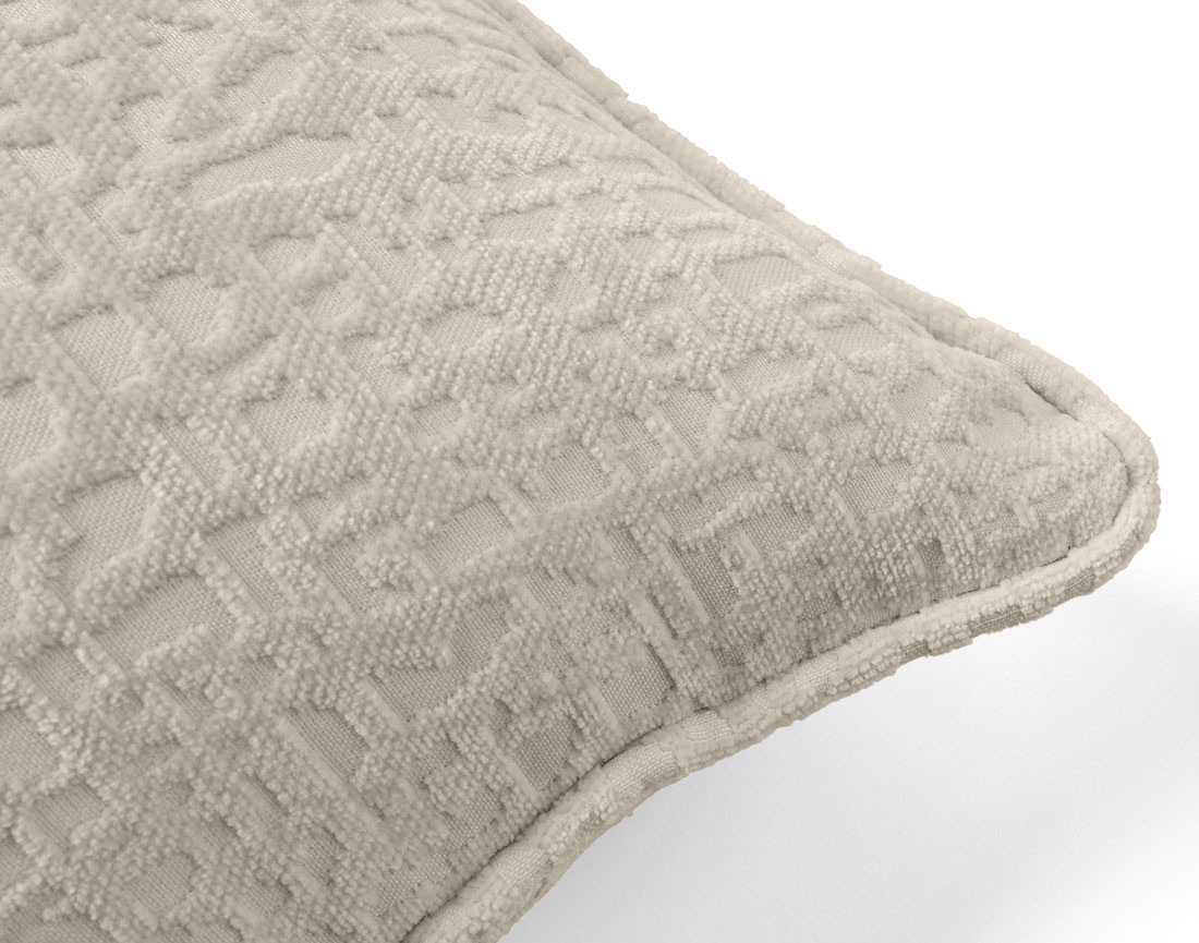 Coussin en tissu velours relief 40x40 cm Topaze