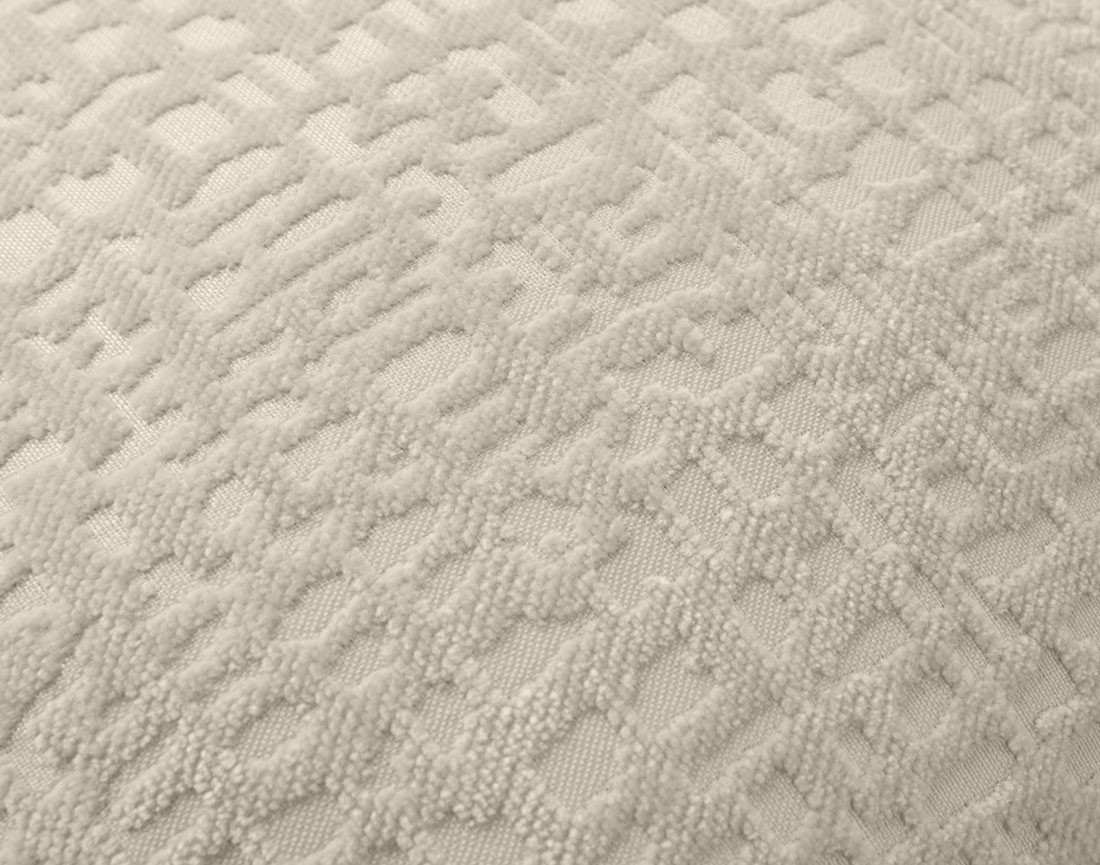 Coussin en tissu velours relief 40x40 cm Topaze