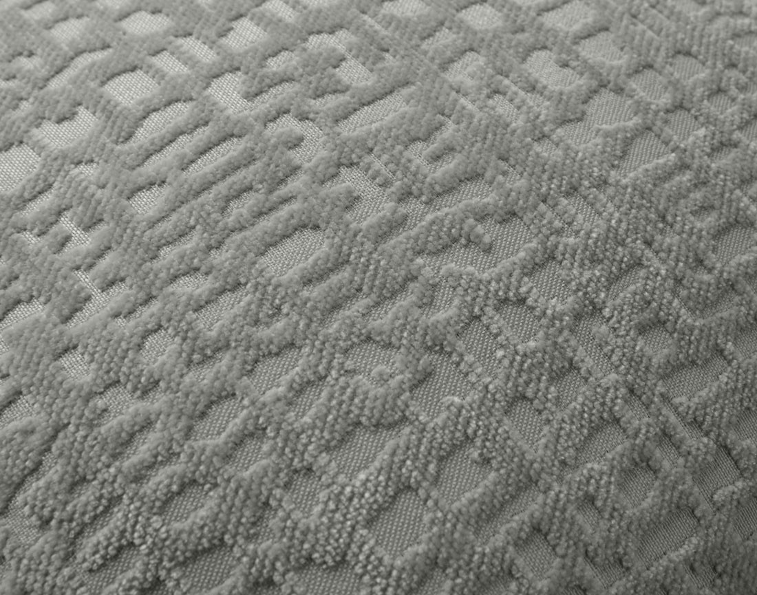 Coussin en tissu velours relief 40x40 cm Topaze