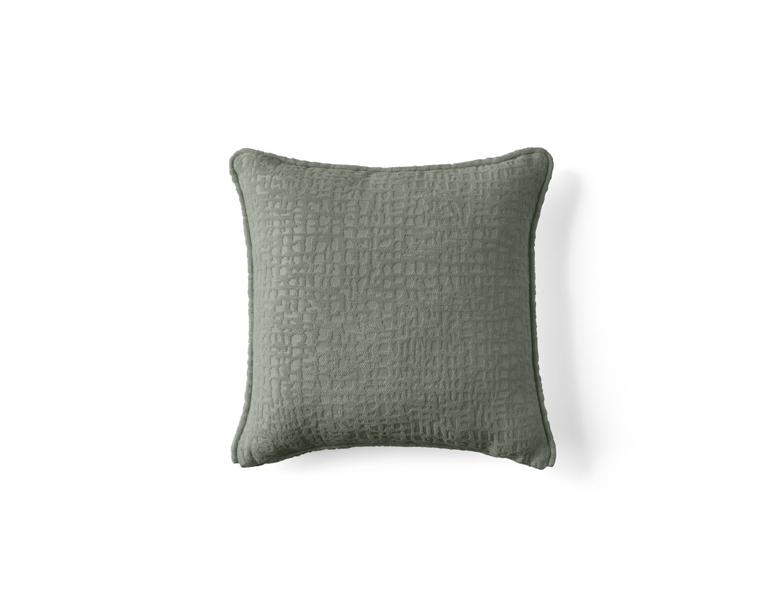 Coussin en tissu velours relief 40x40 cm Topaze Coussin en tissu velours relief 40x40 cm Topaze