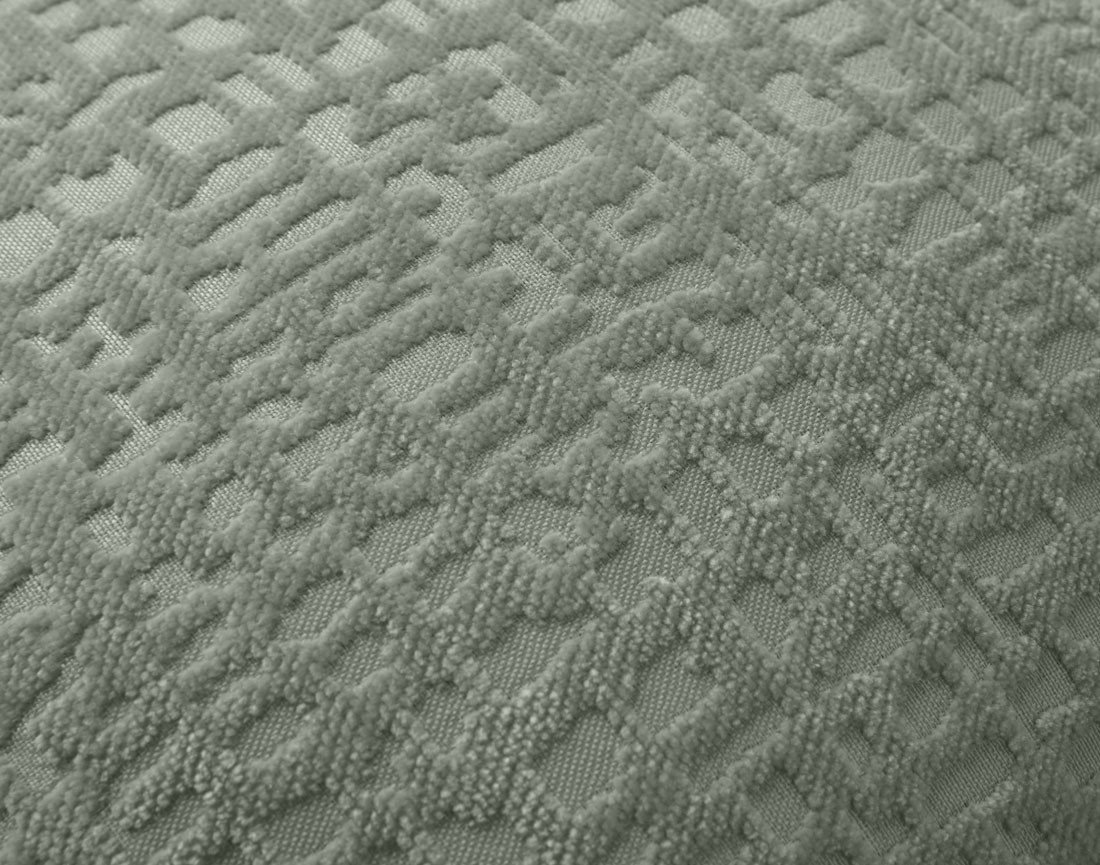 Coussin en tissu velours relief 40x40 cm Topaze Coussin en tissu velours relief 40x40 cm Topaze