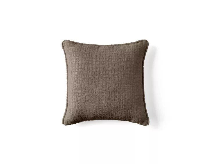 Coussin en tissu velours relief 40x40 cm Topaze