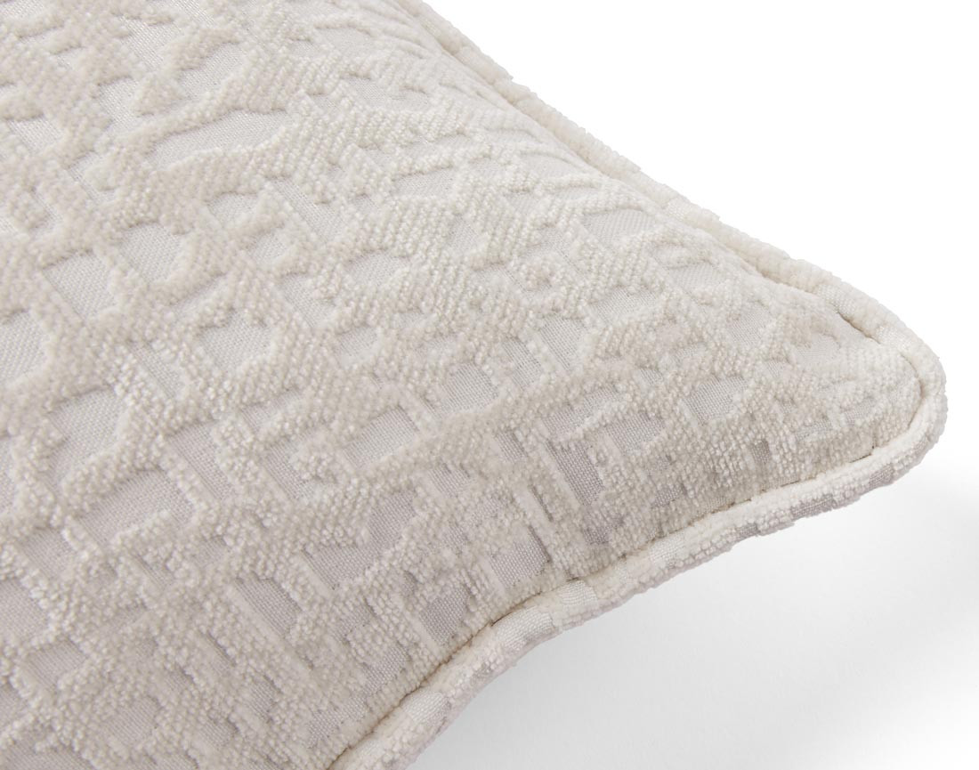 Coussin en tissu velours relief 40x40 cm Topaze