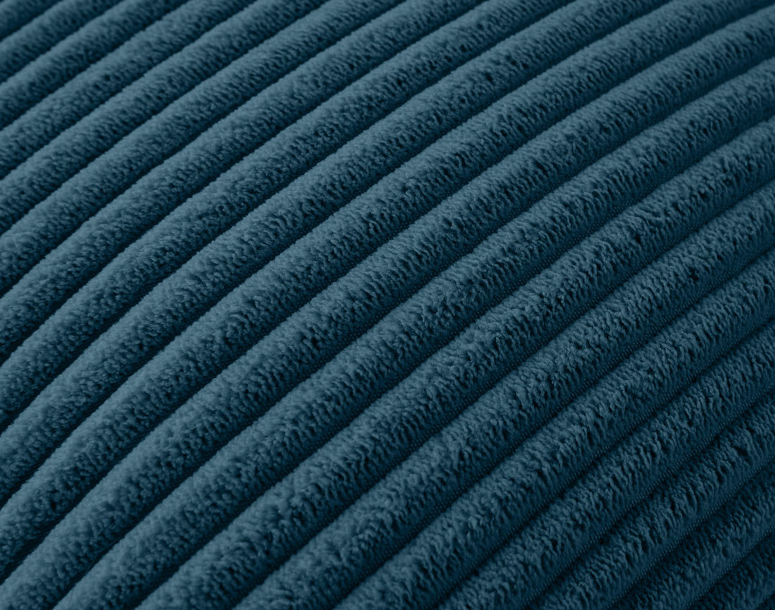 Coussin en velours côtelé 40x40 cm Topaze