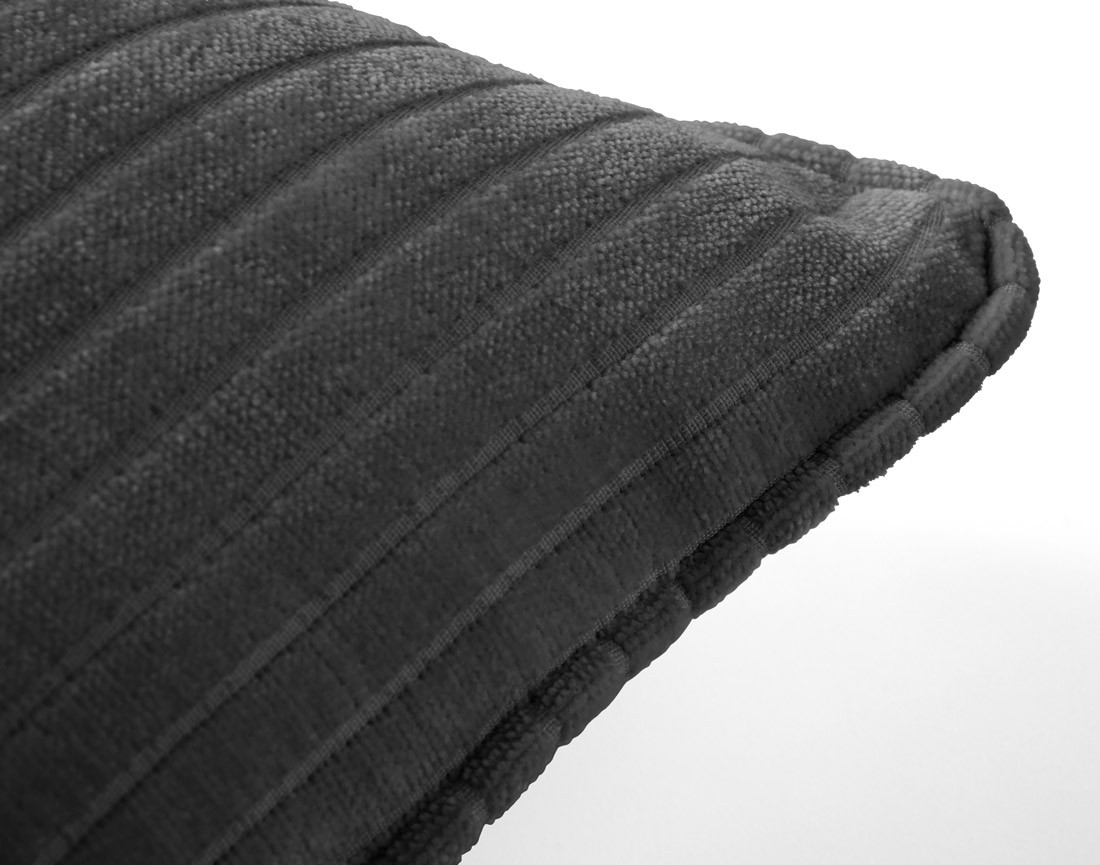 Coussin en velours côtelé plat 40x40 cm Topaze