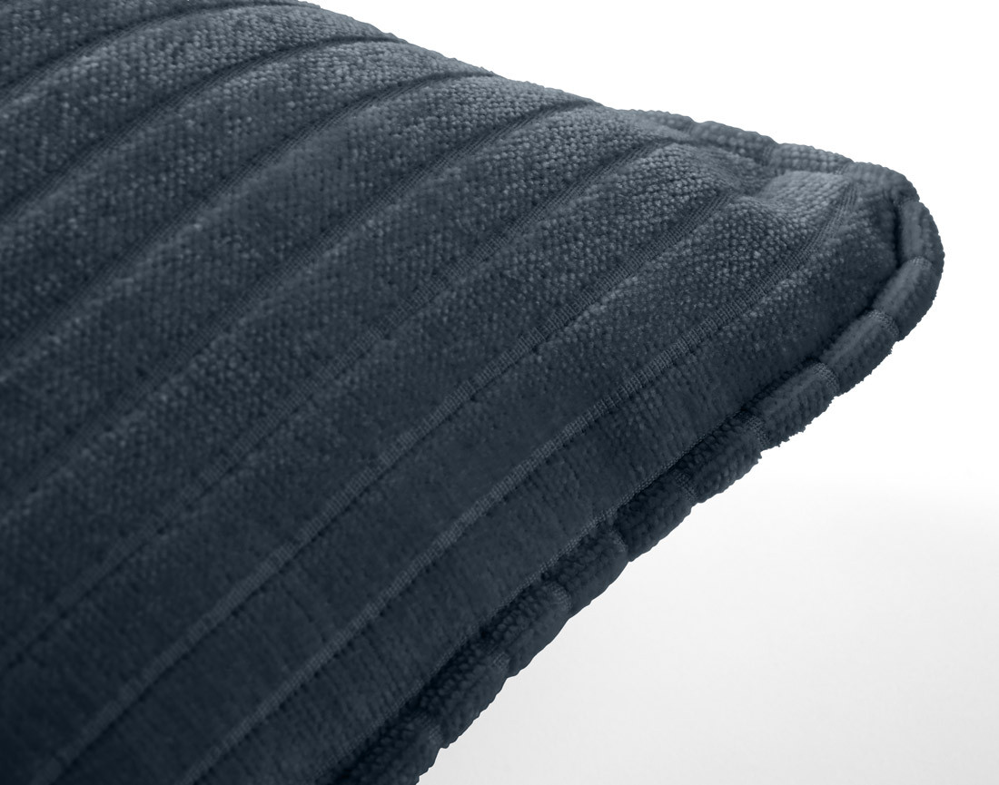 Coussin en velours côtelé plat 40x40 cm Topaze