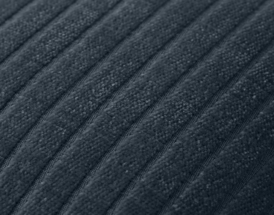 Coussin en velours côtelé plat 40x40 cm Topaze