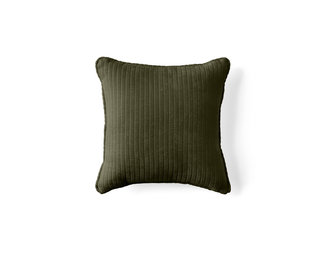 Coussin en velours côtelé plat 40x40 cm Topaze