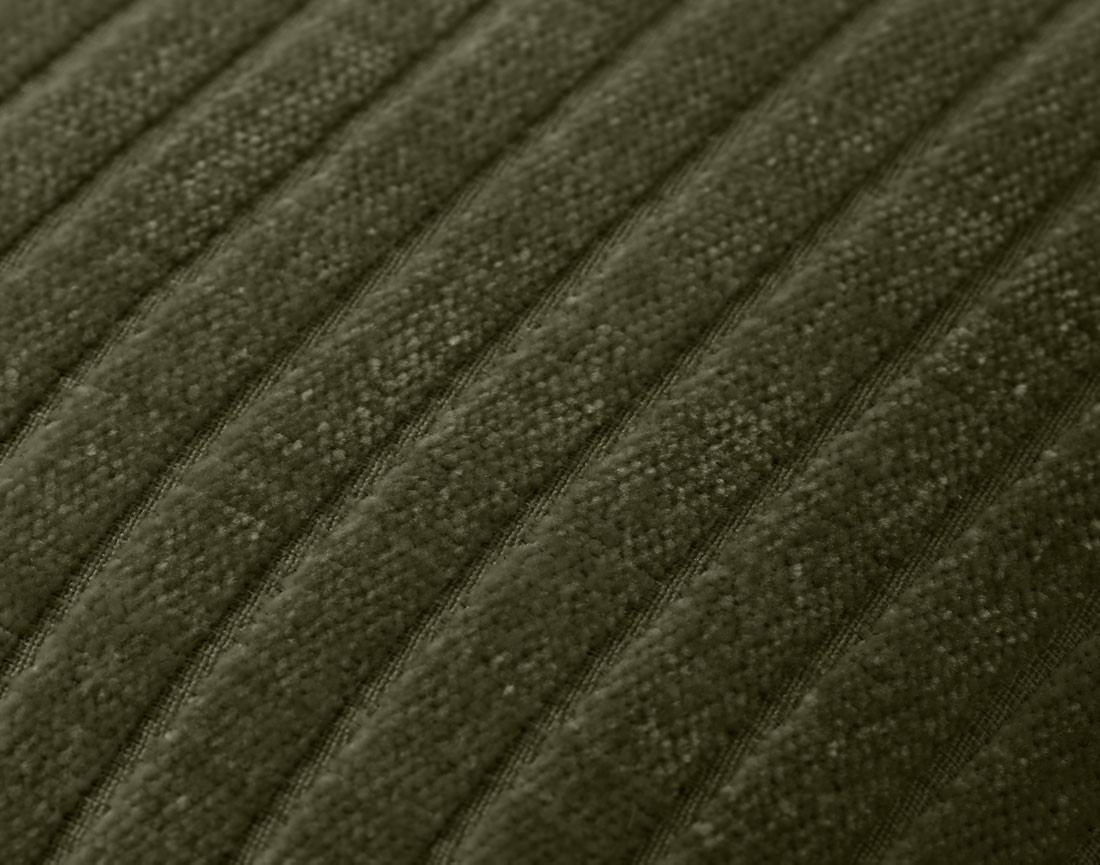 Coussin en velours côtelé plat 40x40 cm Topaze