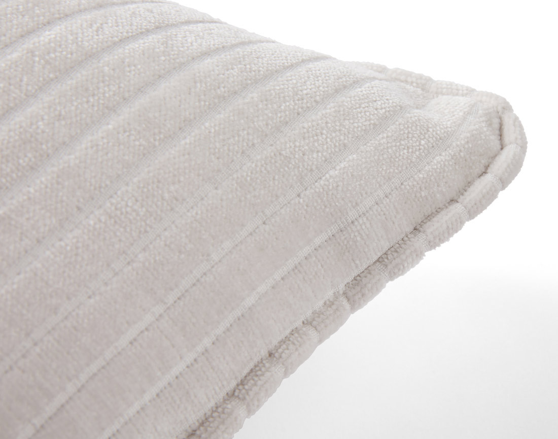 Coussin en velours côtelé plat 40x40 cm Topaze