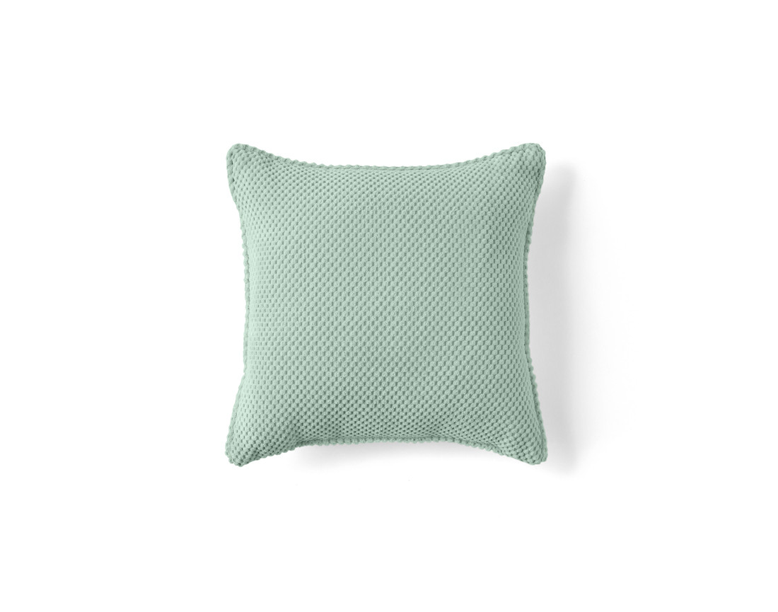 Coussin velours texturé 40x40 cm Topaze
