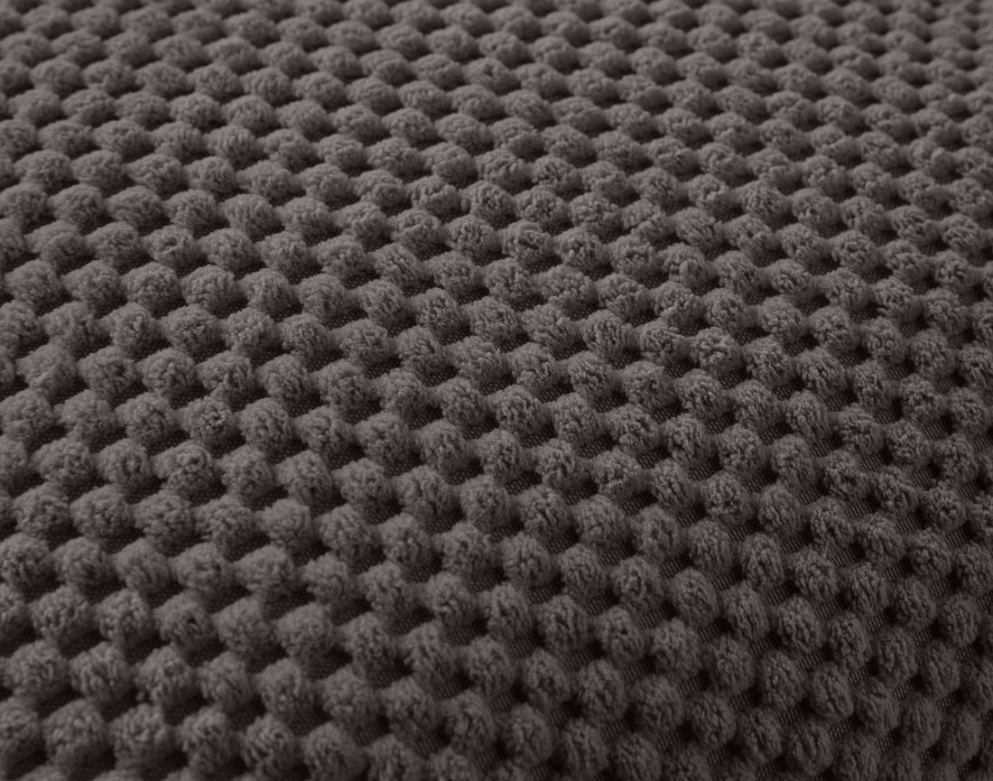 Coussin velours texturé 40x40 cm Topaze