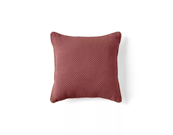 Coussin velours texturé 40x40 cm Topaze