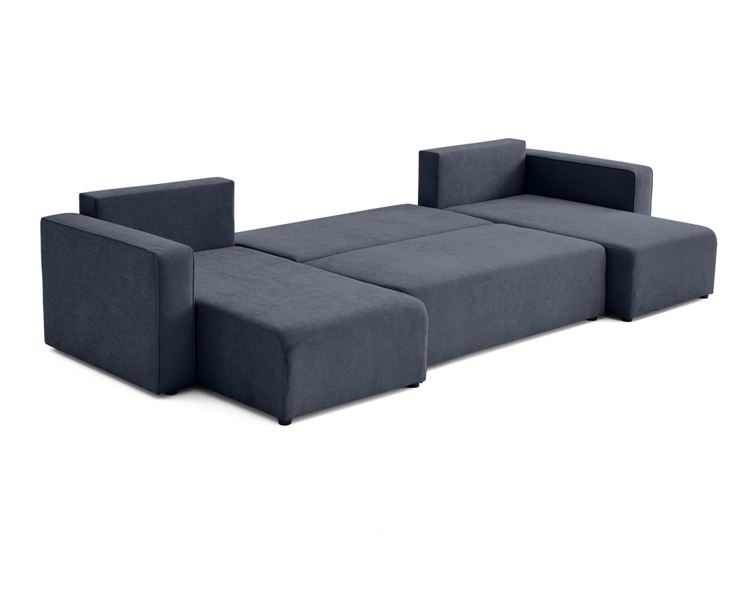 Canapé panoramique 7 places - convertible avec coffre - Topaze