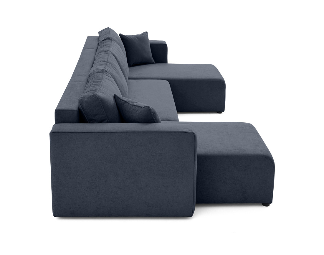 Canapé panoramique 7 places - convertible avec coffre - Topaze
