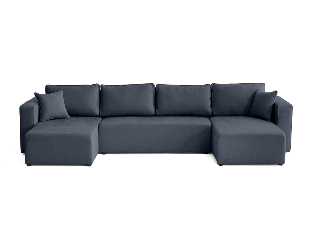 Canapé panoramique 7 places - convertible avec coffre - Topaze