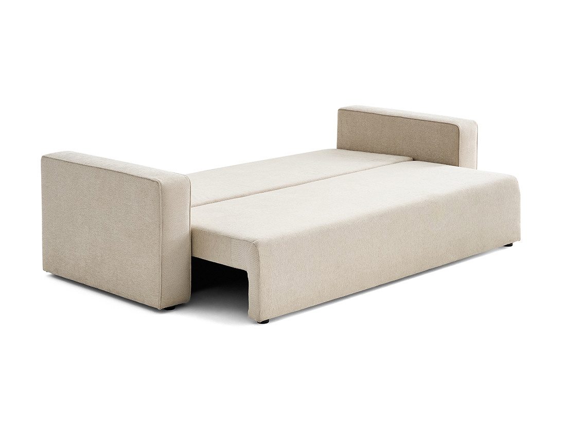 Canapé 3 places - convertible avec coffre - en tissu - Topaze Canapé 3 places - convertible avec coffre - en tissu - Topaze