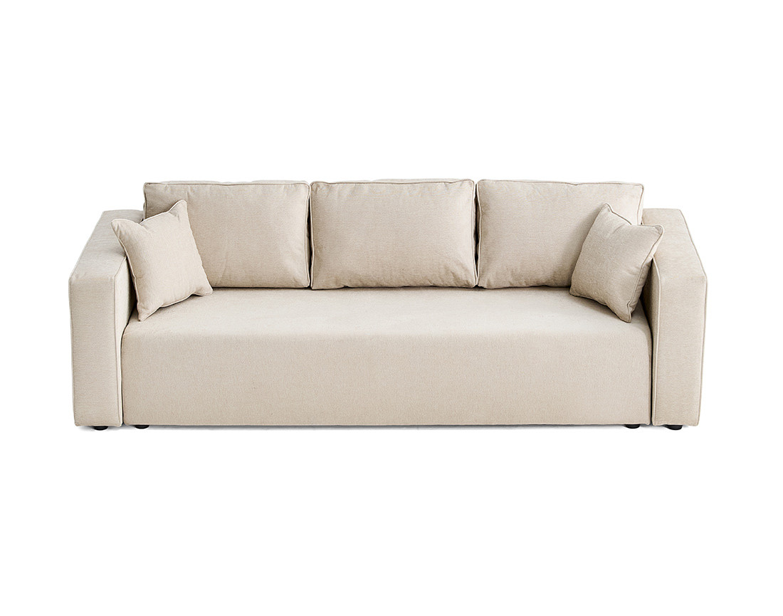 Canapé 3 places - convertible avec coffre - en tissu - Topaze Canapé 3 places - convertible avec coffre - en tissu - Topaze