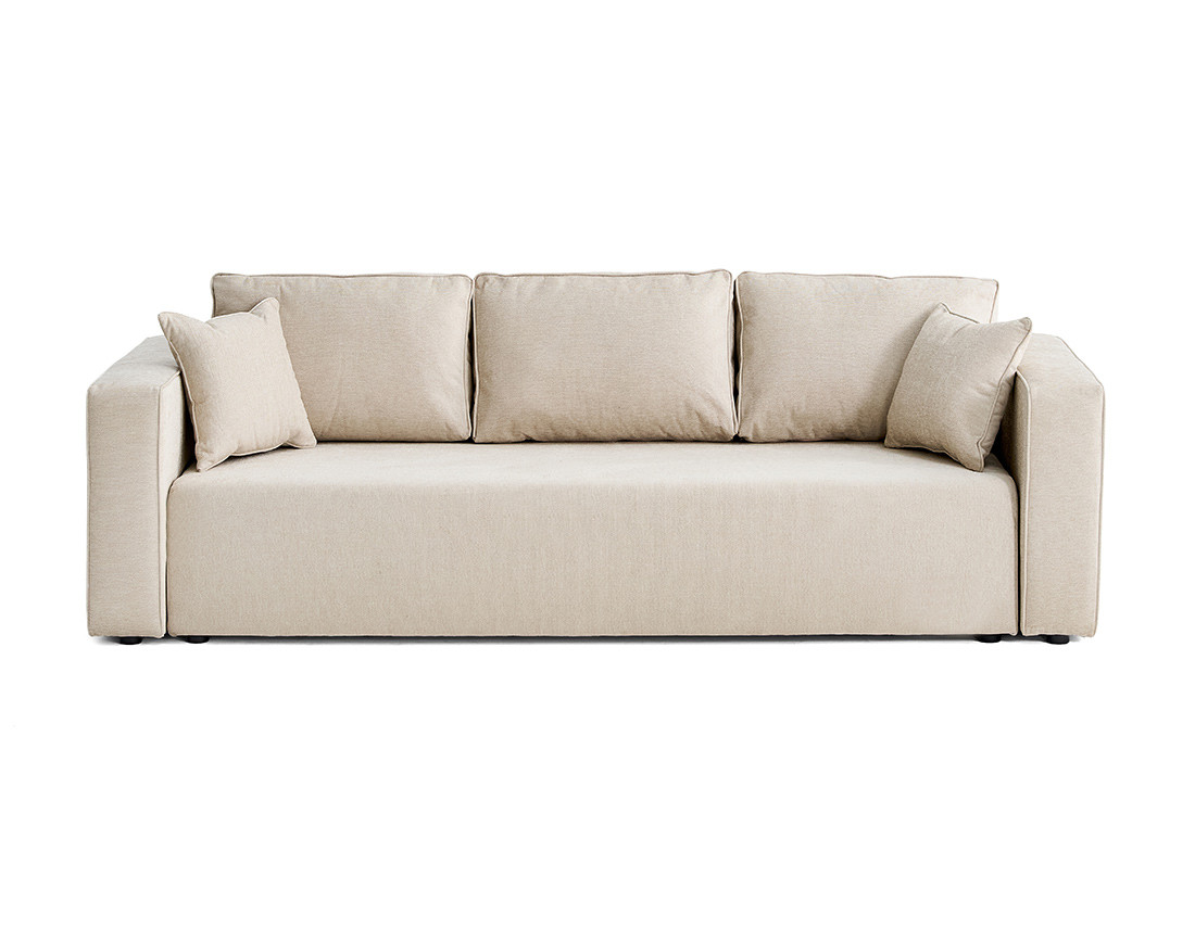 Canapé 3 places - convertible avec coffre - en tissu - Topaze Canapé 3 places - convertible avec coffre - en tissu - Topaze