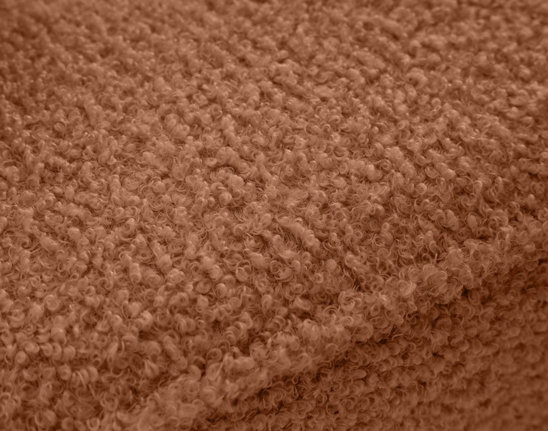 Canapé 3 places convertible avec coffre en tissu bouclette Topaze