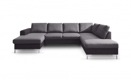 BOBOCHIC LILLY - Canapé panoramique convertible en tissu- coffre - angle droit BOBOCHIC LILLY - Canapé panoramique convertible en tissu- coffre - angle droit