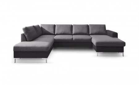 BOBOCHIC LILLY - Canapé panoramique convertible en tissu - coffre - angle gauche BOBOCHIC LILLY - Canapé panoramique convertible en tissu - coffre - angle gauche